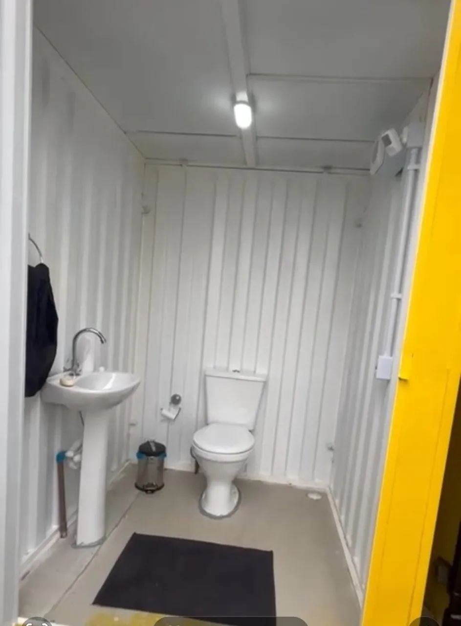 Container Banheiro 100% Galvanizado Sistema Desmontável