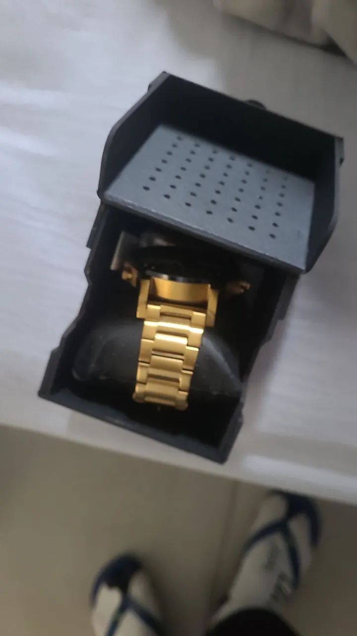 Relogio diesel original dourado aceito trocas se for roupas de grife  - Foto 2