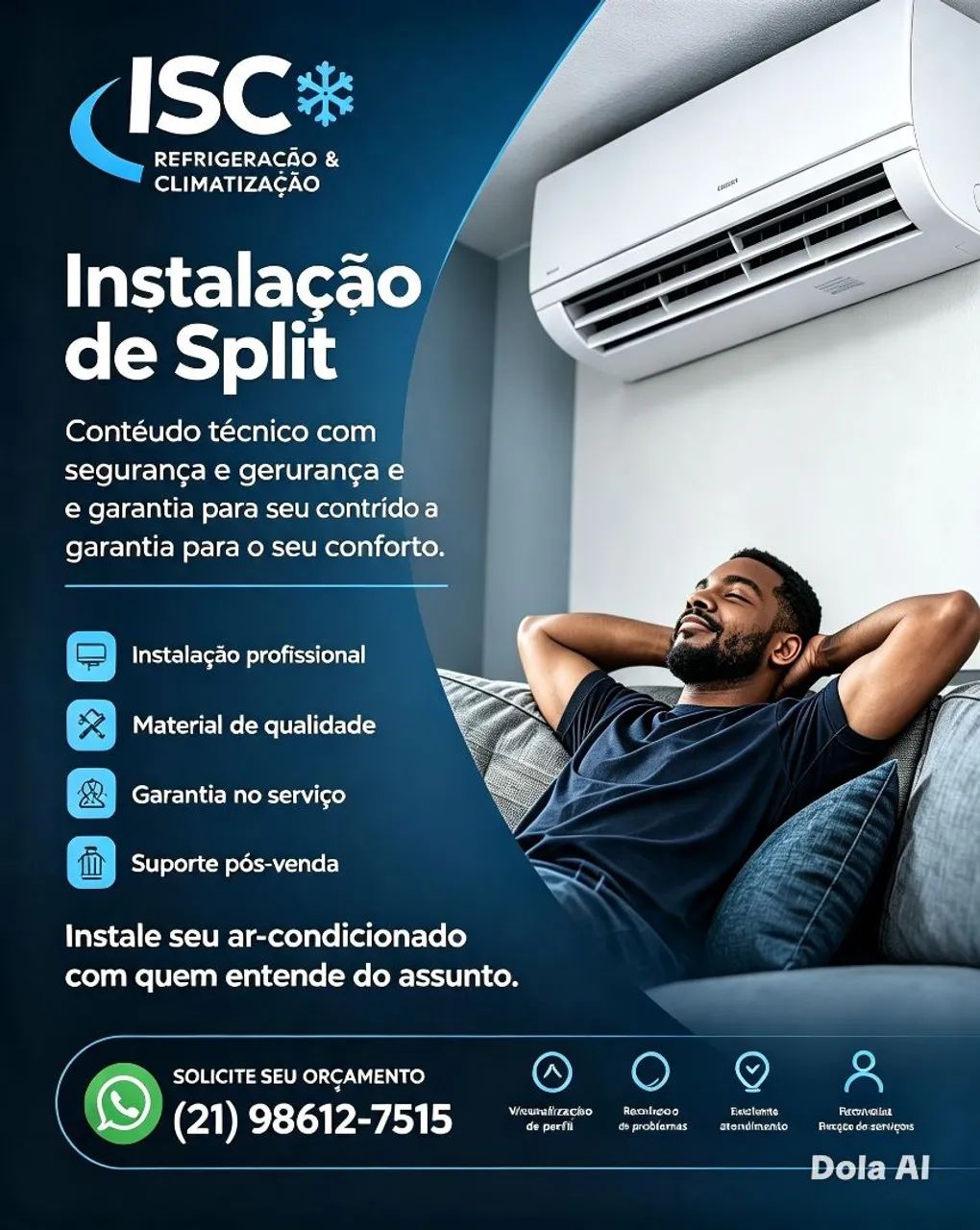 Instalação de ar condicionado 