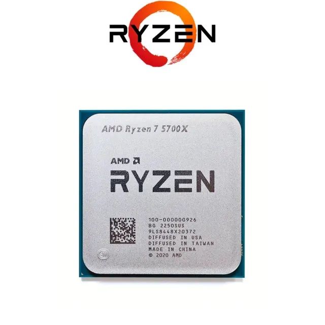 5700x Processador Ryzen 7 3.4ghz (4.6ghz Max) - Novo S/Caixa5700x Processador Ryzen 7 3.4g