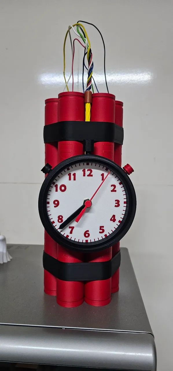 Relogio Dinamite 3D 
