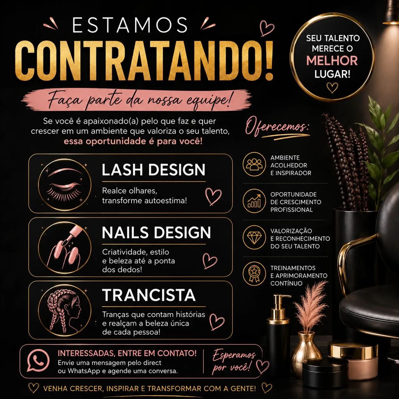 Temos vagas 