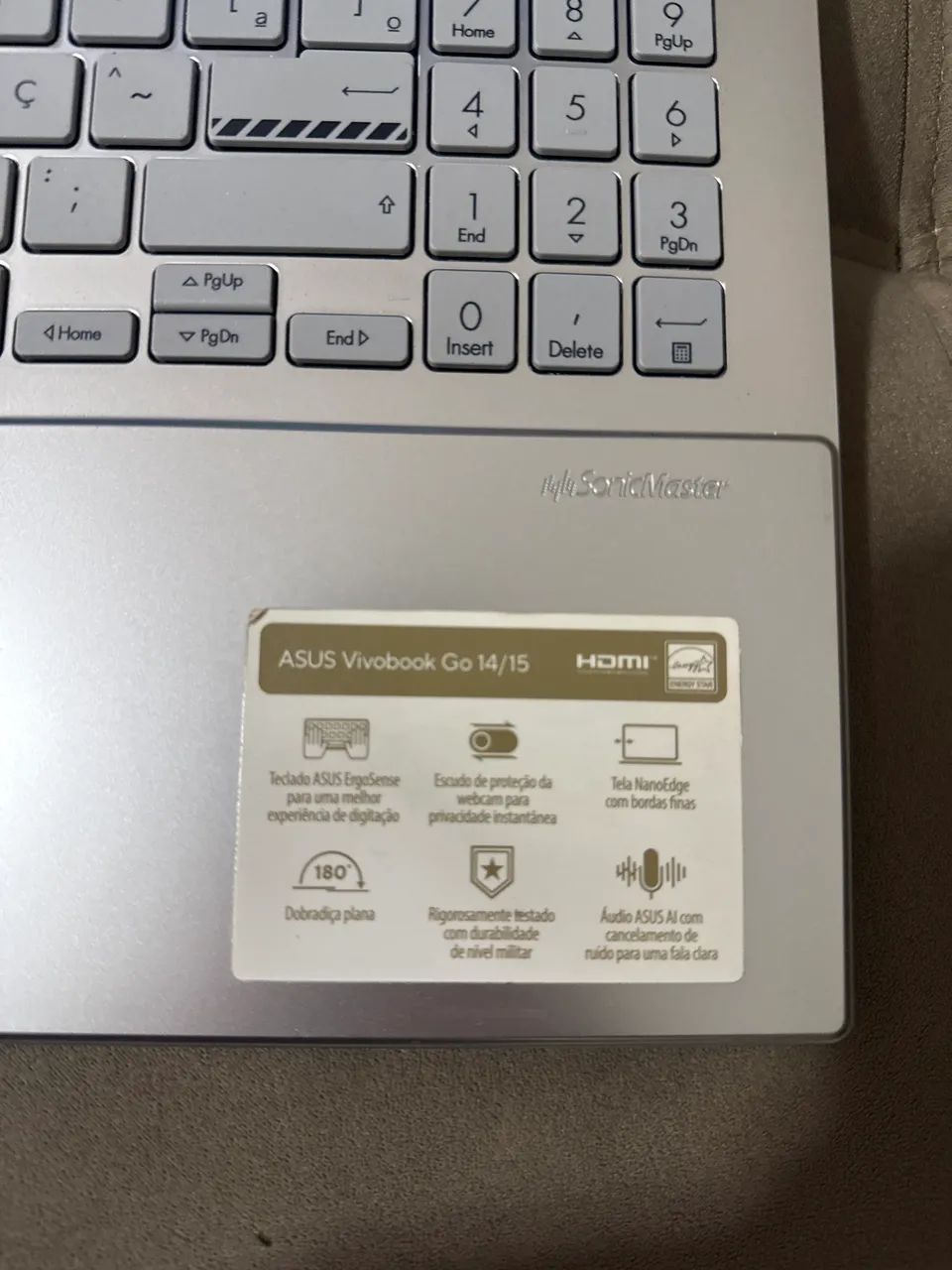Notebook ASUS Vivobook Go 15 - Intel Core i3 13ª Gen / SSD 256GB / Perfeito Estado - Foto 4