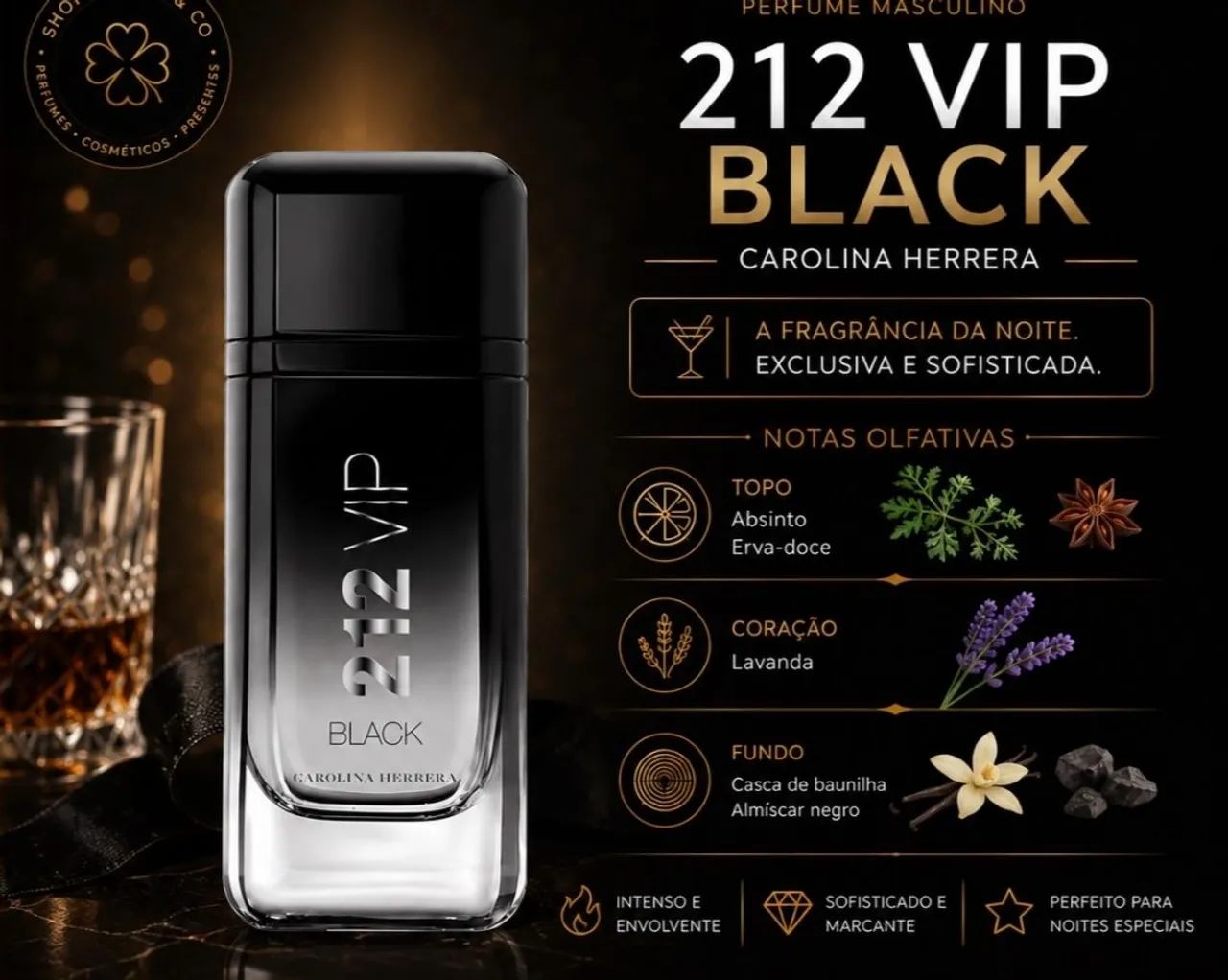 Perfume 212 vip Black 200 ml