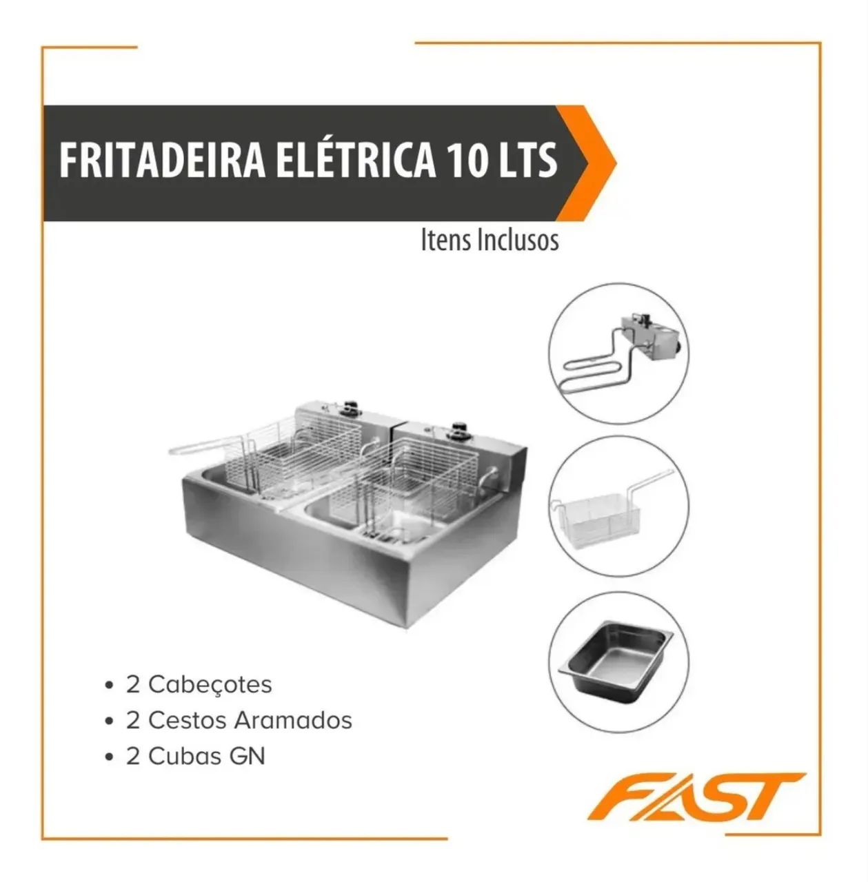 Fritadeira Dupla 5000W - Foto 4