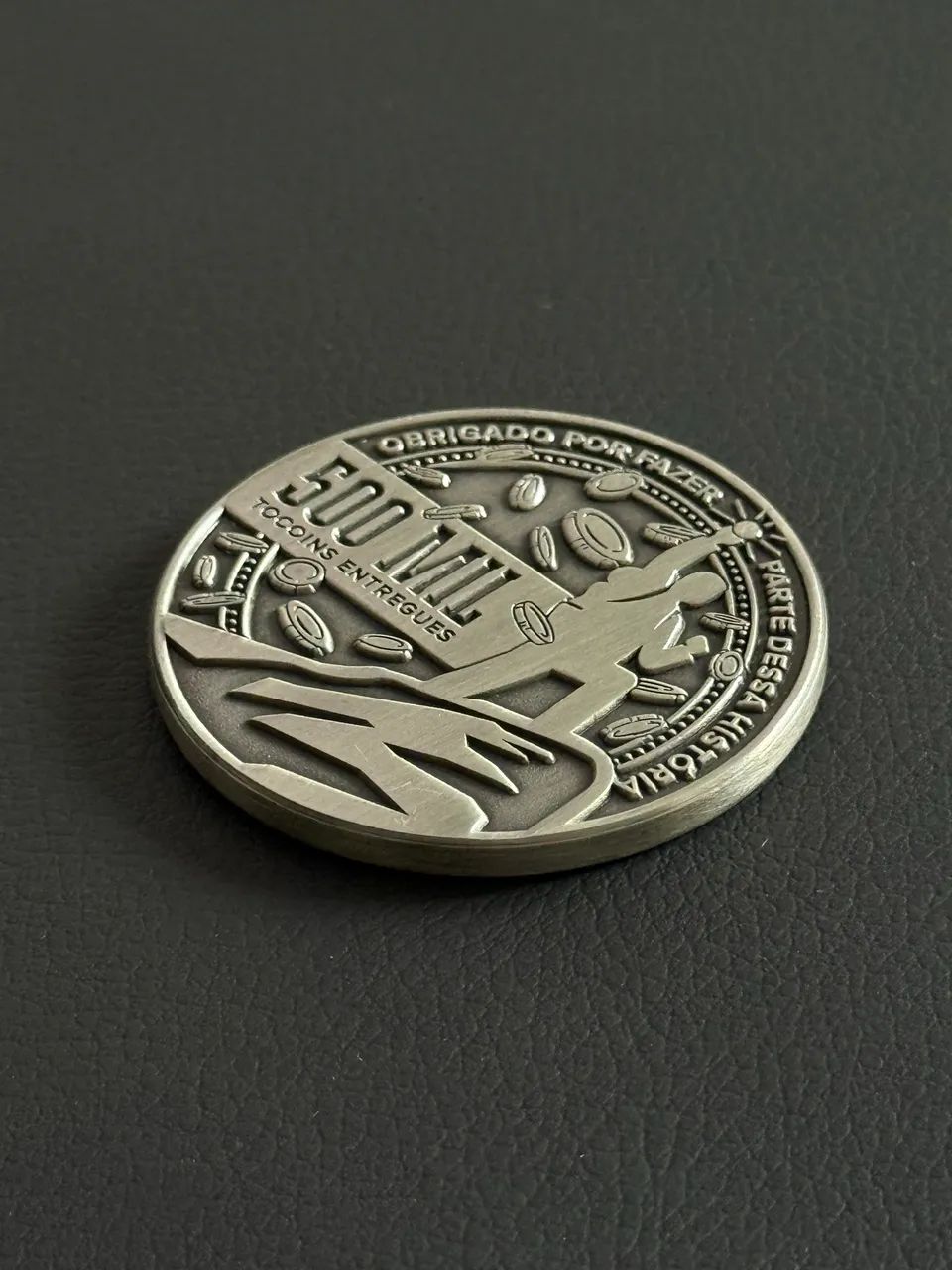 Moeda Challenge Coin Tocoin 500 Mil - Foto 3