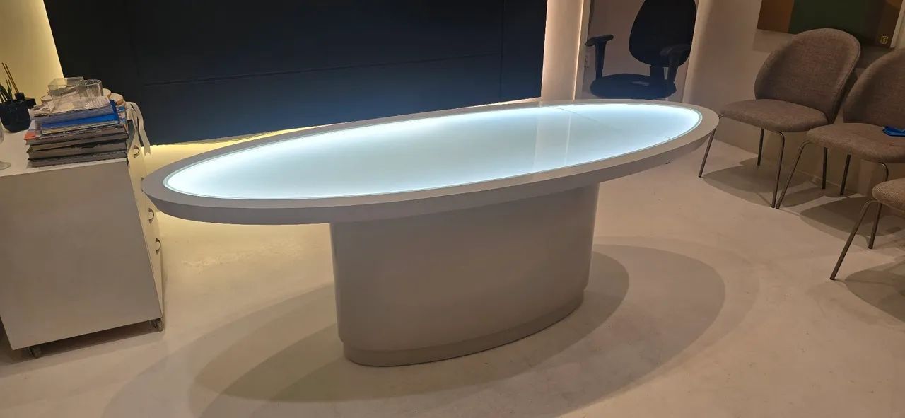 Base oval para mesa