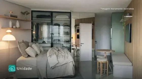 PRAIA DE MARAGOGI - Flat 24 m² com 1 quarto beira mar com lazer completo - Foto 3