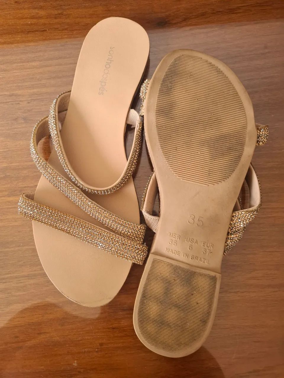 Sandália de pedraria Sonho dos Pés - Foto 3