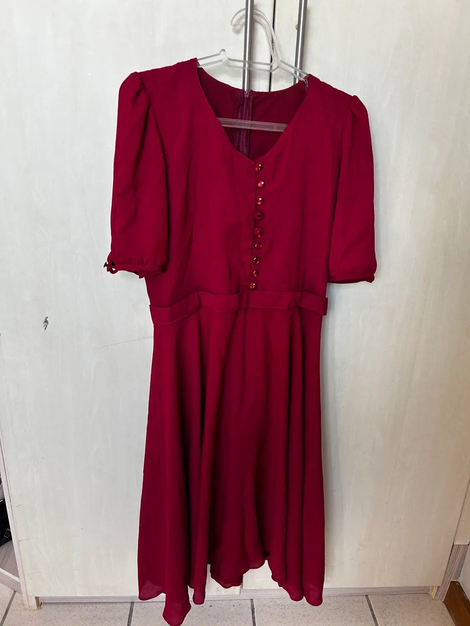 Vestido de festa midi 