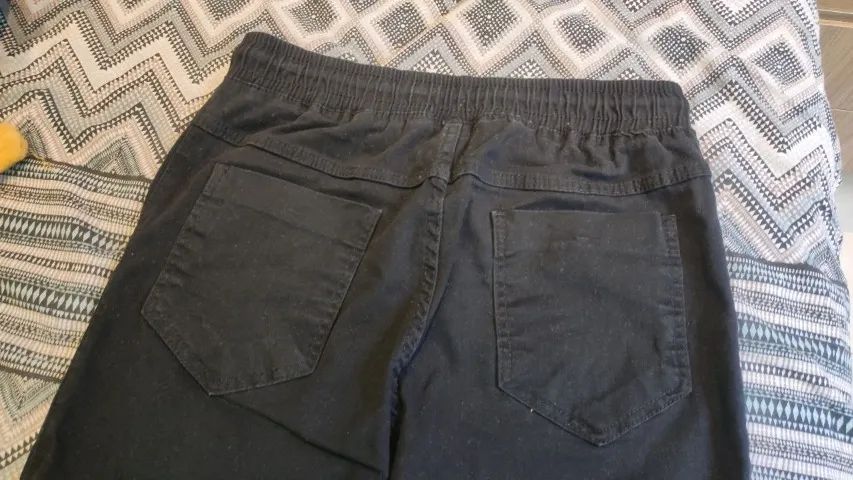 Calça Jogger Preta - Tam. M com Elástico - Foto 4