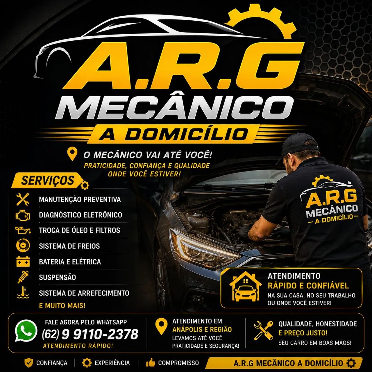Mecânico automotivo.