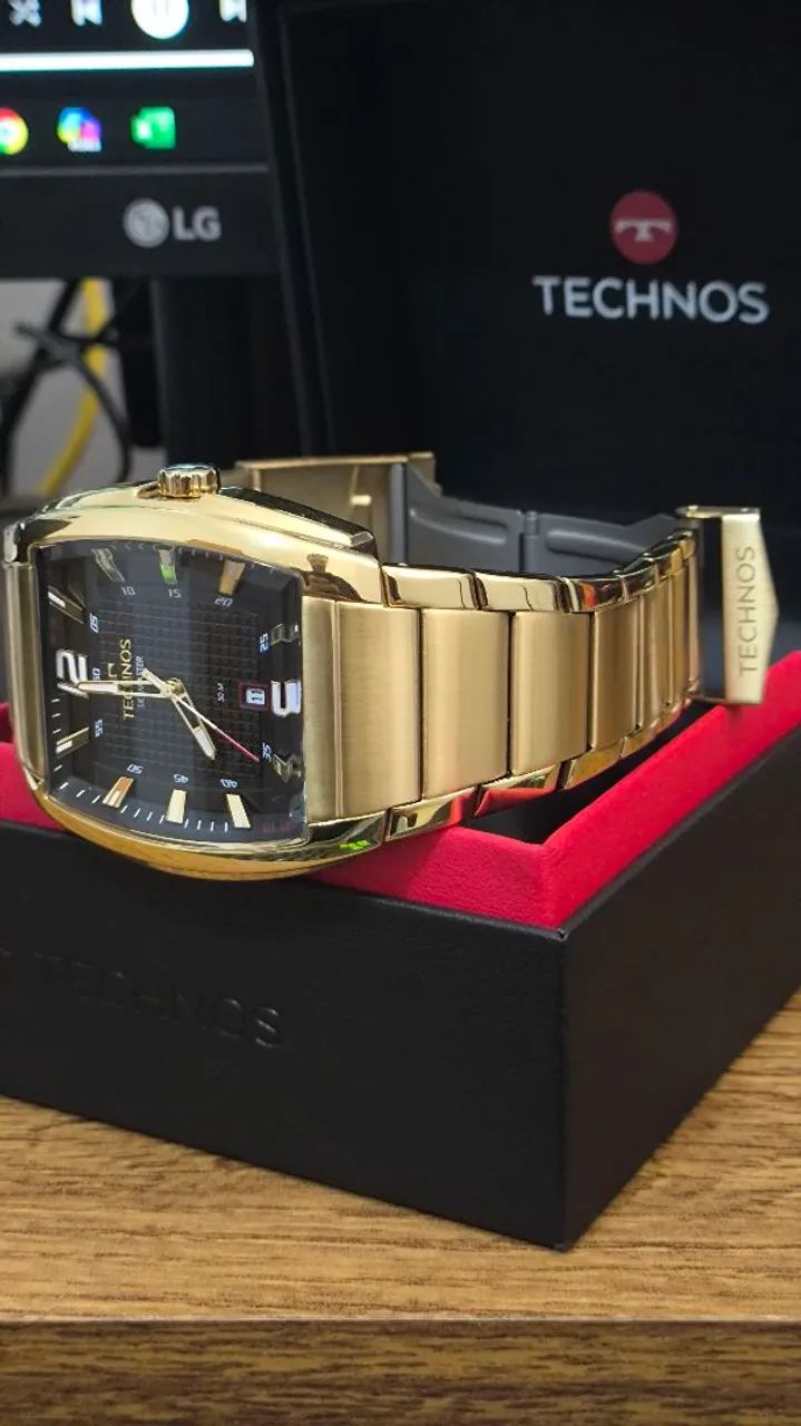 Relógio Technos Masculino Dourado Skymaster 2115MWJ1P - Foto 3