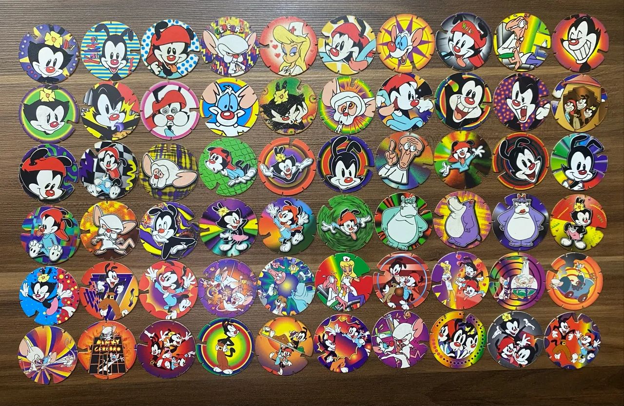 Coleção completa  Animaniacs - Tazos