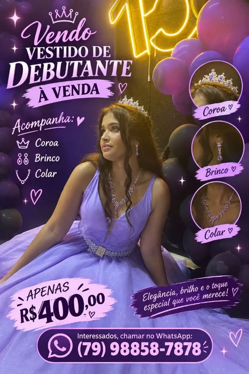 Vendo vestido debutante