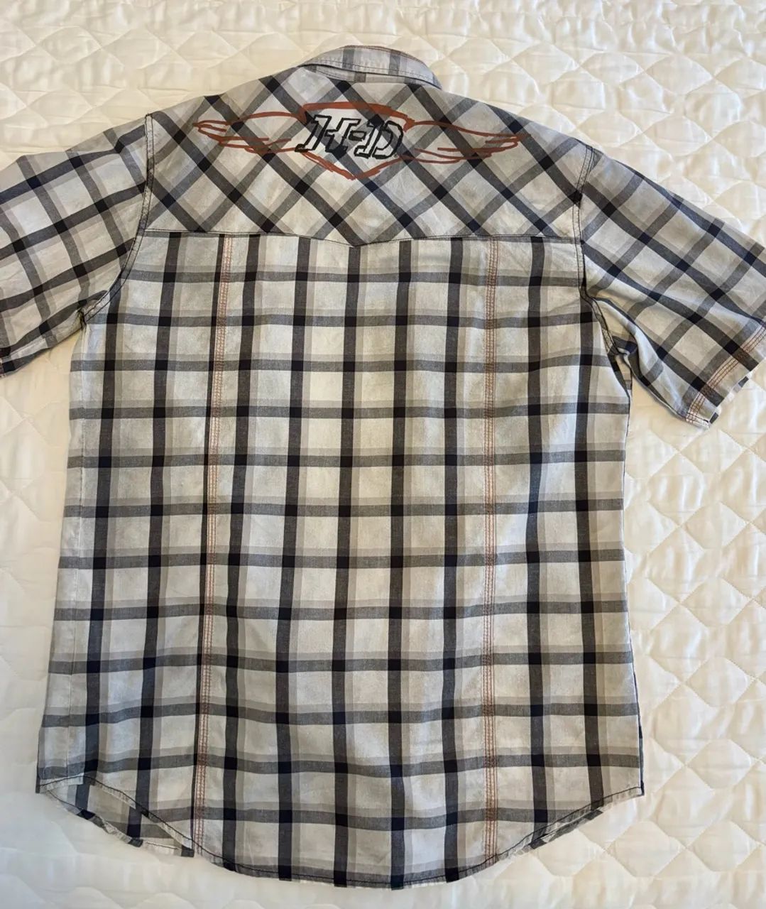 Camisa original HD masculina M xadrez  - Foto 2
