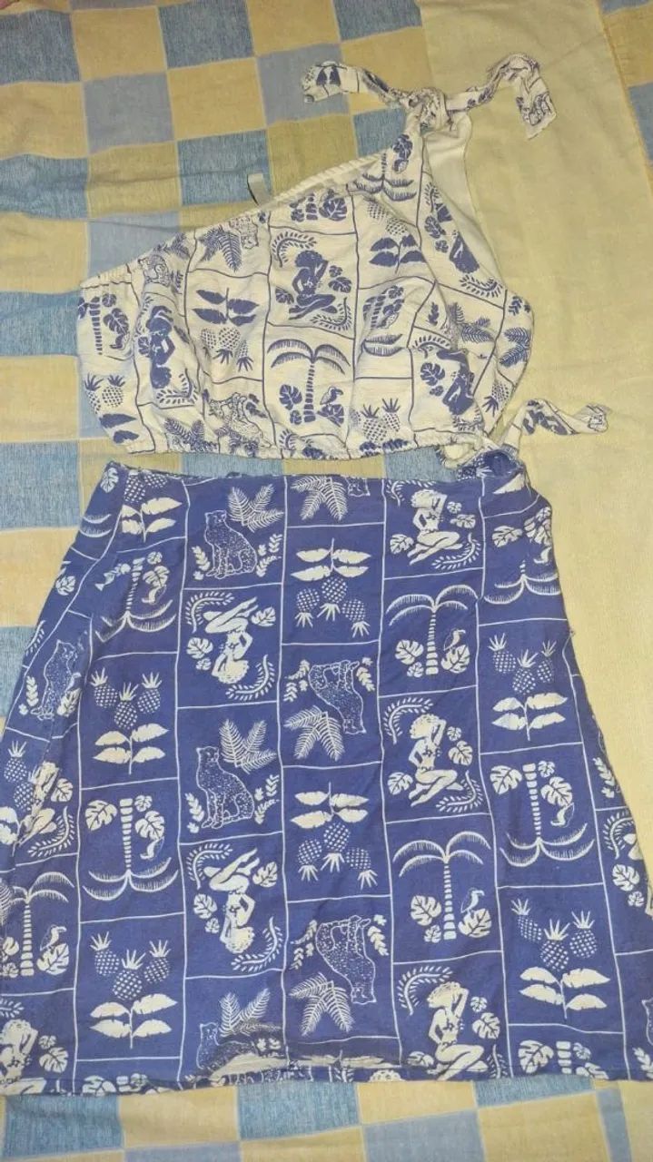Vestido azul Renner estampado  - Foto 4