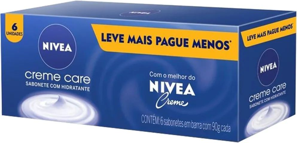 Sabonete Nivea Creme Pacote com 6 Unidades