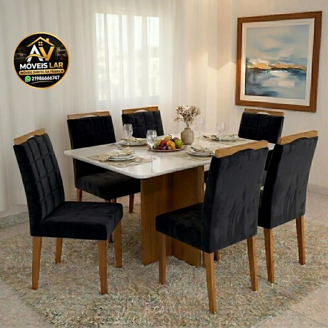 Mesa de jantar com 6 cadeiras  - Foto 4