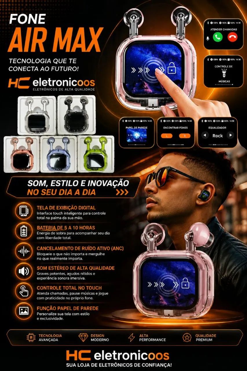 Fone bluetooth air Max  - Foto 5