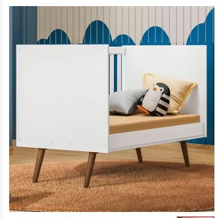 BERÇO MATIC RETRÔ CINZA 3 EM 1 - NOVO, NUNCA FOI USADO - VAI COM COLCHÃO + KIT BERÇO  - Foto 4