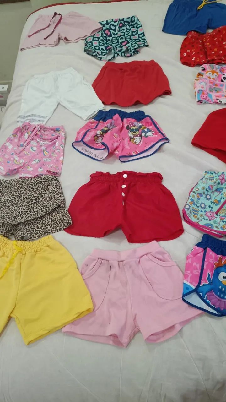 Kit Bermudas Infantis Usadas - Foto 2