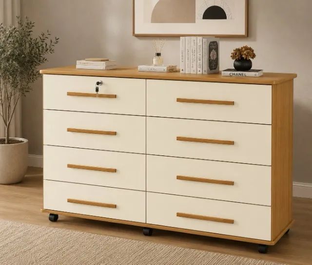 Cômoda com 8 gavetas (parcelamos em até 10x sem juros)