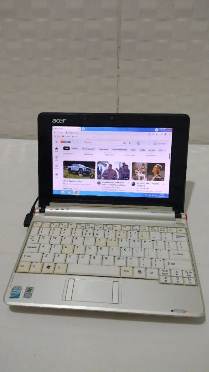 Notebook Acer Aspire One Windows 7Pro Ativado 2G + Capa