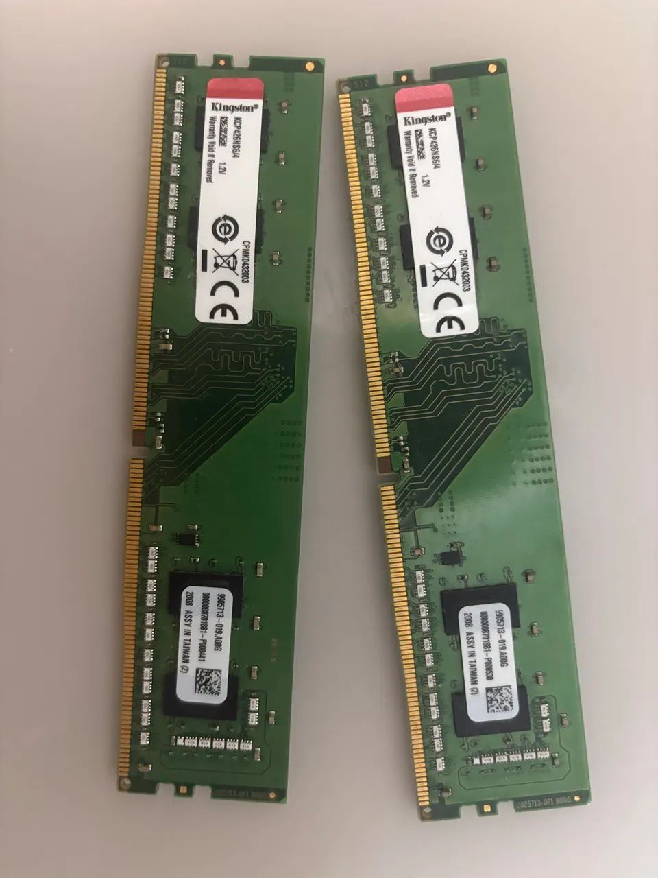 Memória RAM Kingston DDR4 8GB (Kit 2x4GB) 2666MHz - Impecável