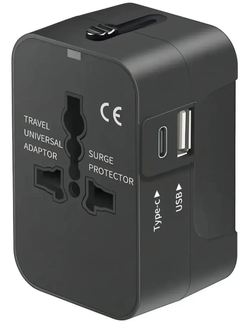 Adaptador Tomada Universal Com Usb E Usb-c Viagem 150 Países