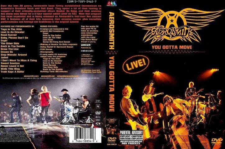 dvd aerosmith you gotta move ao vivo importado