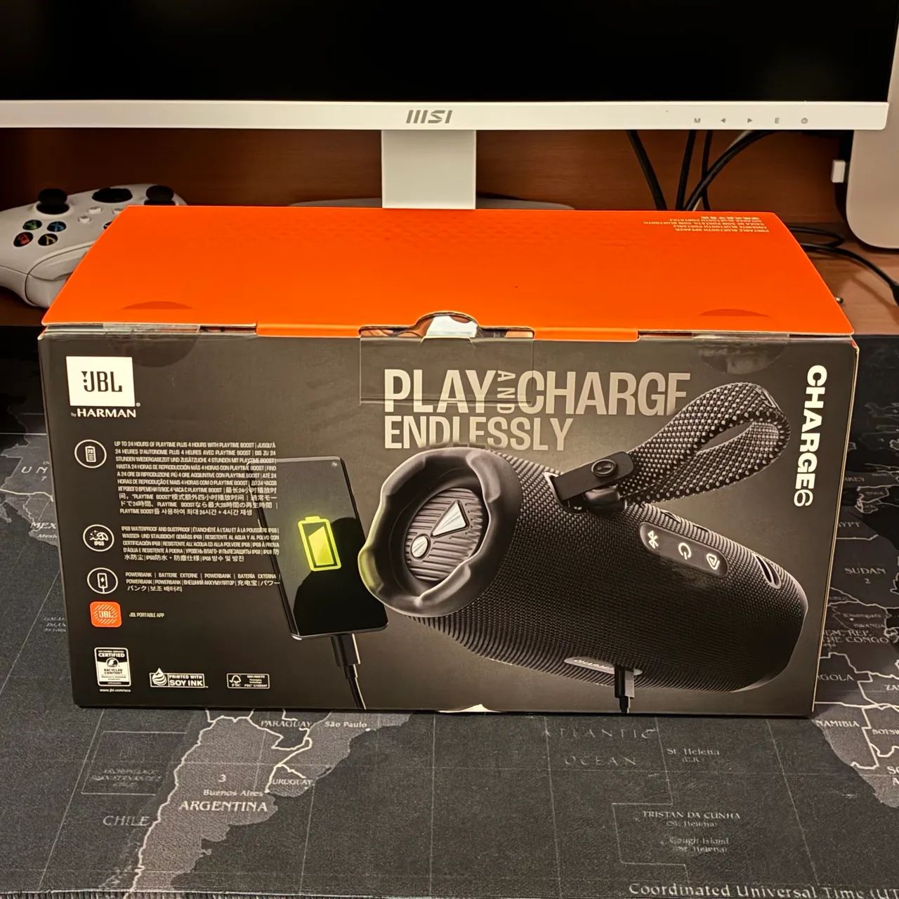 Caixa de Som Bluetooth JBL Charge 6 45W - Foto 2