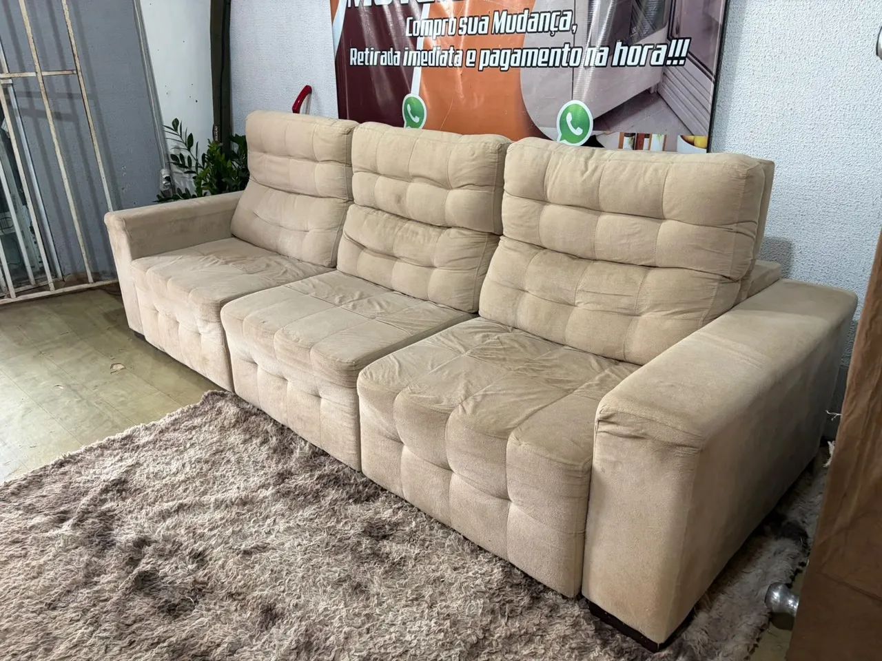 Sofa retrátil reclinável ótimo estado !!! - Foto 3