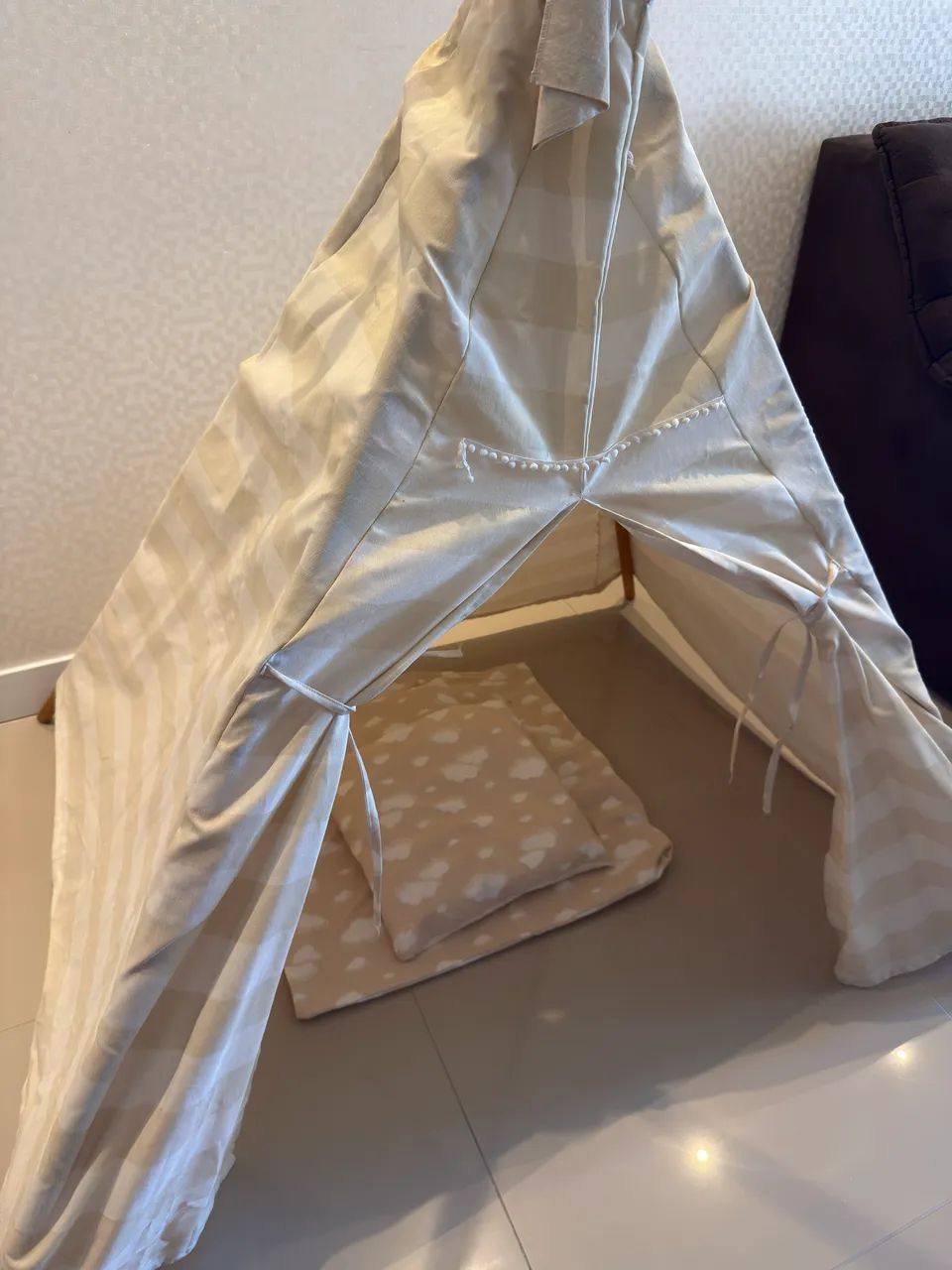 Cabana Tenda Infantil de Tecido  - Foto 2