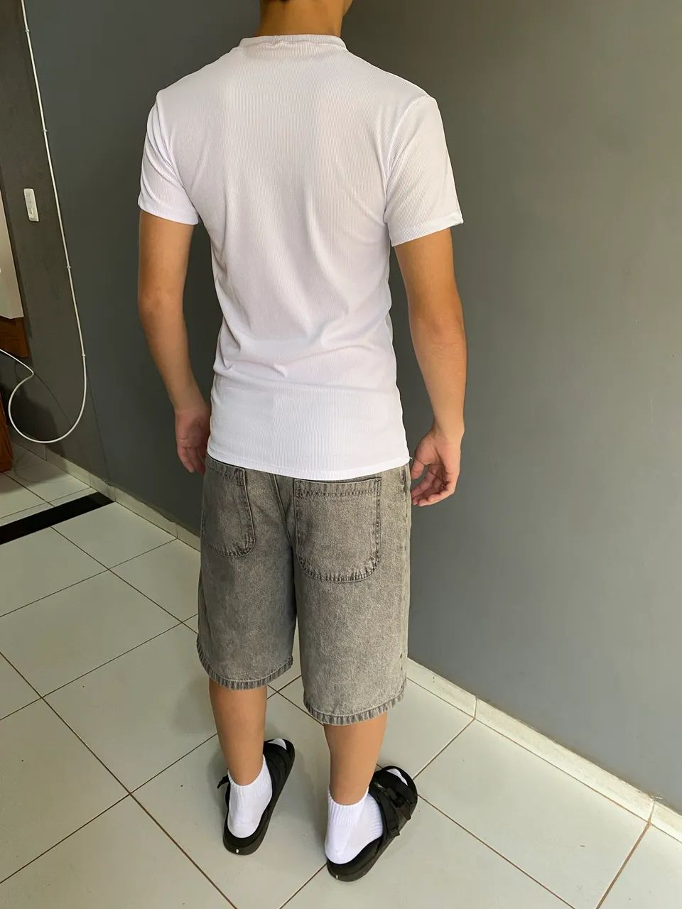 Camisa slim justinha(gringa canelada) - Foto 4