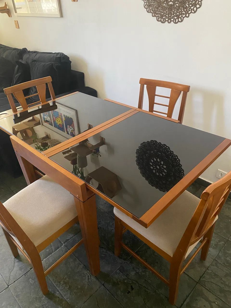 MESA DE MADEIRA ABRE E FECHA! - Foto 4
