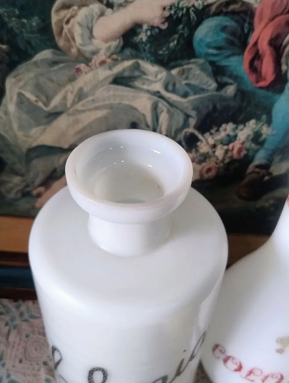 Antigo frasco de opalina para Colônia  - Foto 4