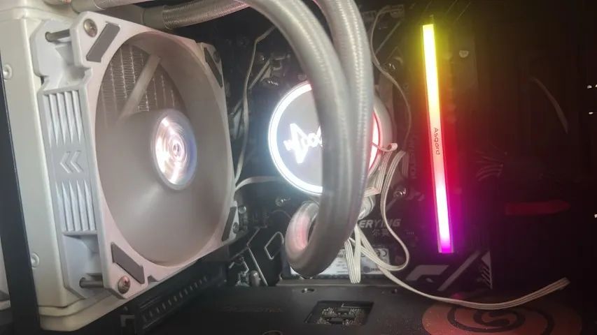 Intel Core i9 -11900h DDR4 + Placa Mãe + Water Cooler Branco - Foto 4