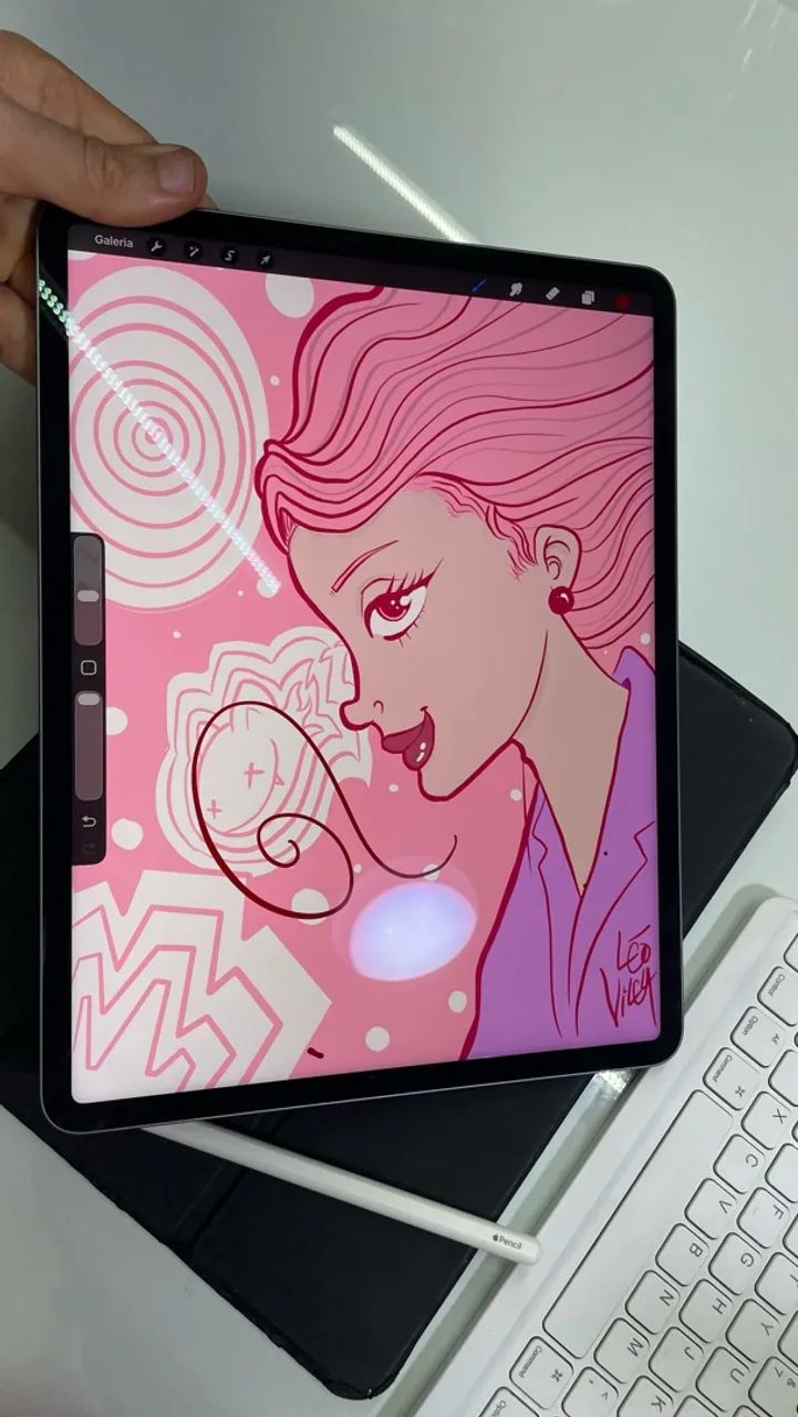 iPad Pro 12,9? M1 512GB + Apple Pencil 2ª geração e teclado com capa  - Foto 3