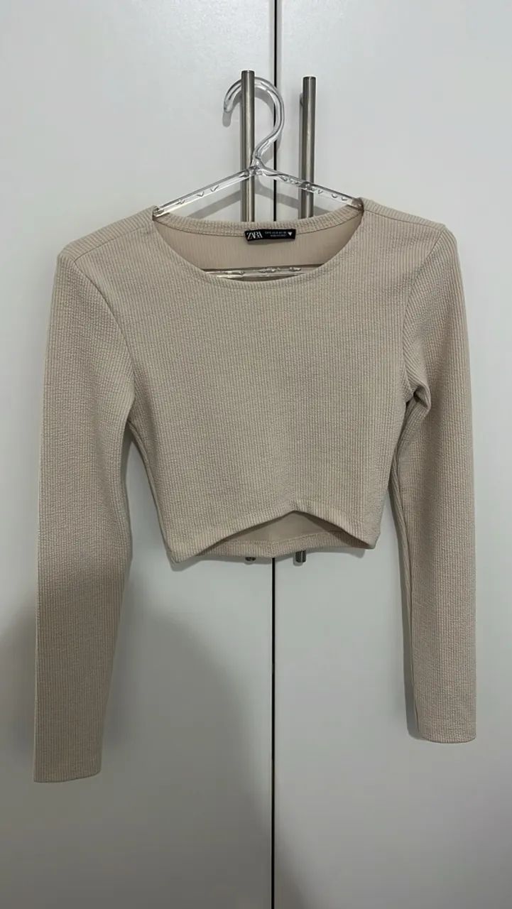 Cropped bege Zara P