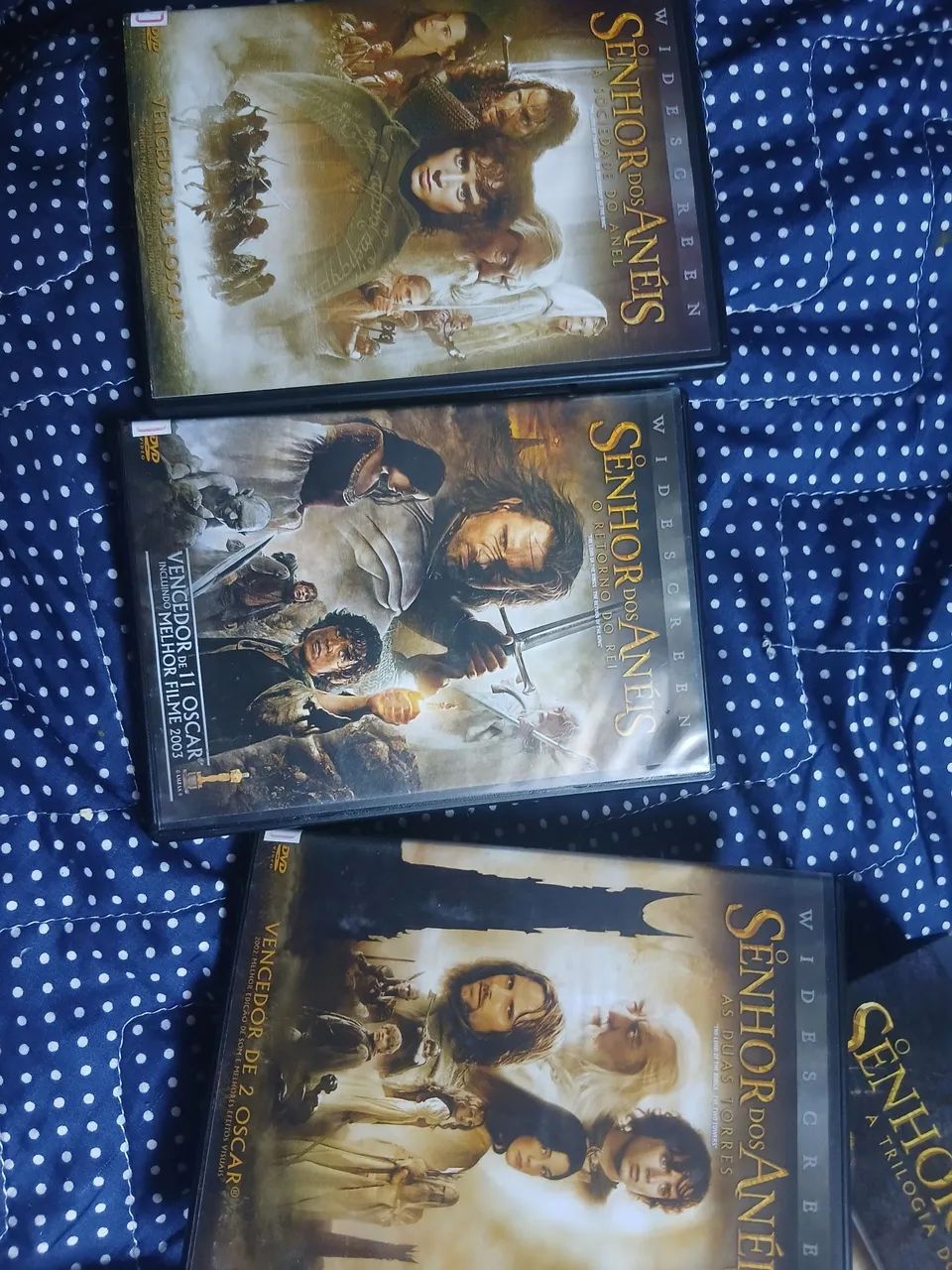 Box com os filmes dos senhor dos anéis  - Foto 3