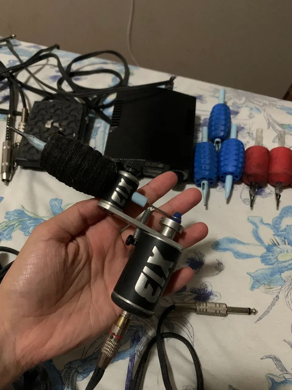 Maquina de tatuagem X13 com pedal - Foto 2