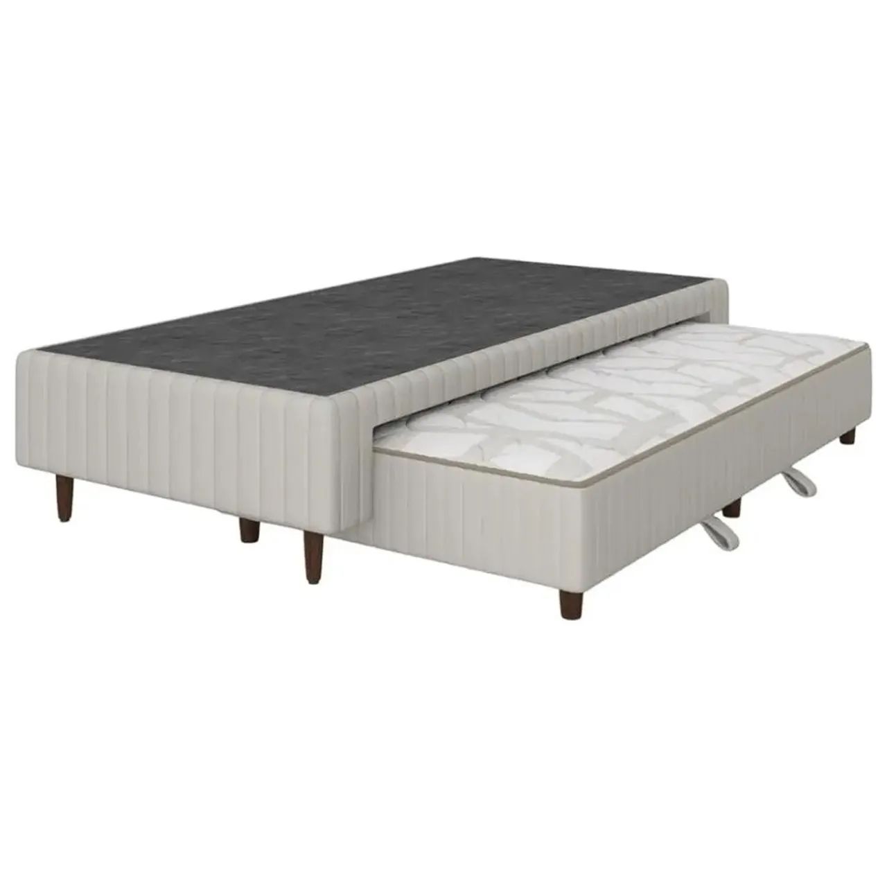 Base Box Solteiro com Cama Auxiliar Premium 37x198x108cm Plumatex / entrega hoje - Foto 4