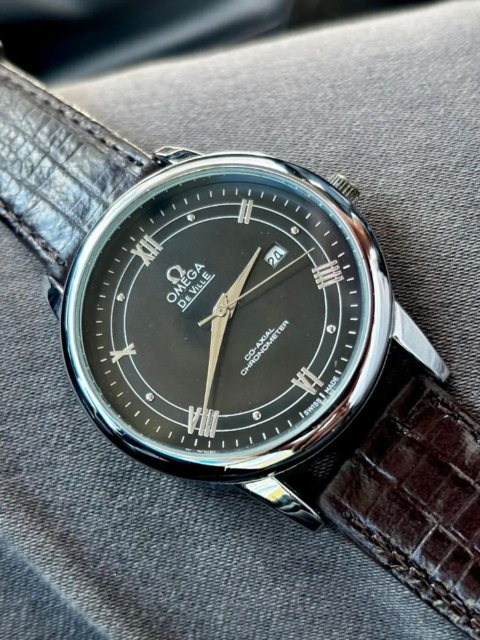 relógio omega deville quartz usado 40mm 100% funcional ótimo estado - Foto 2