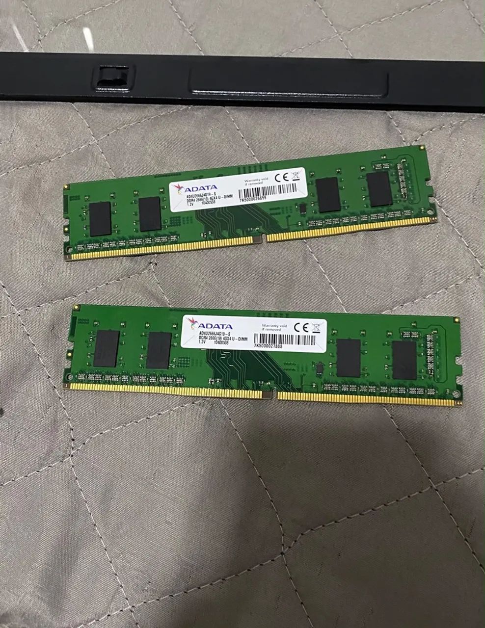 Memória ram 2x4gb