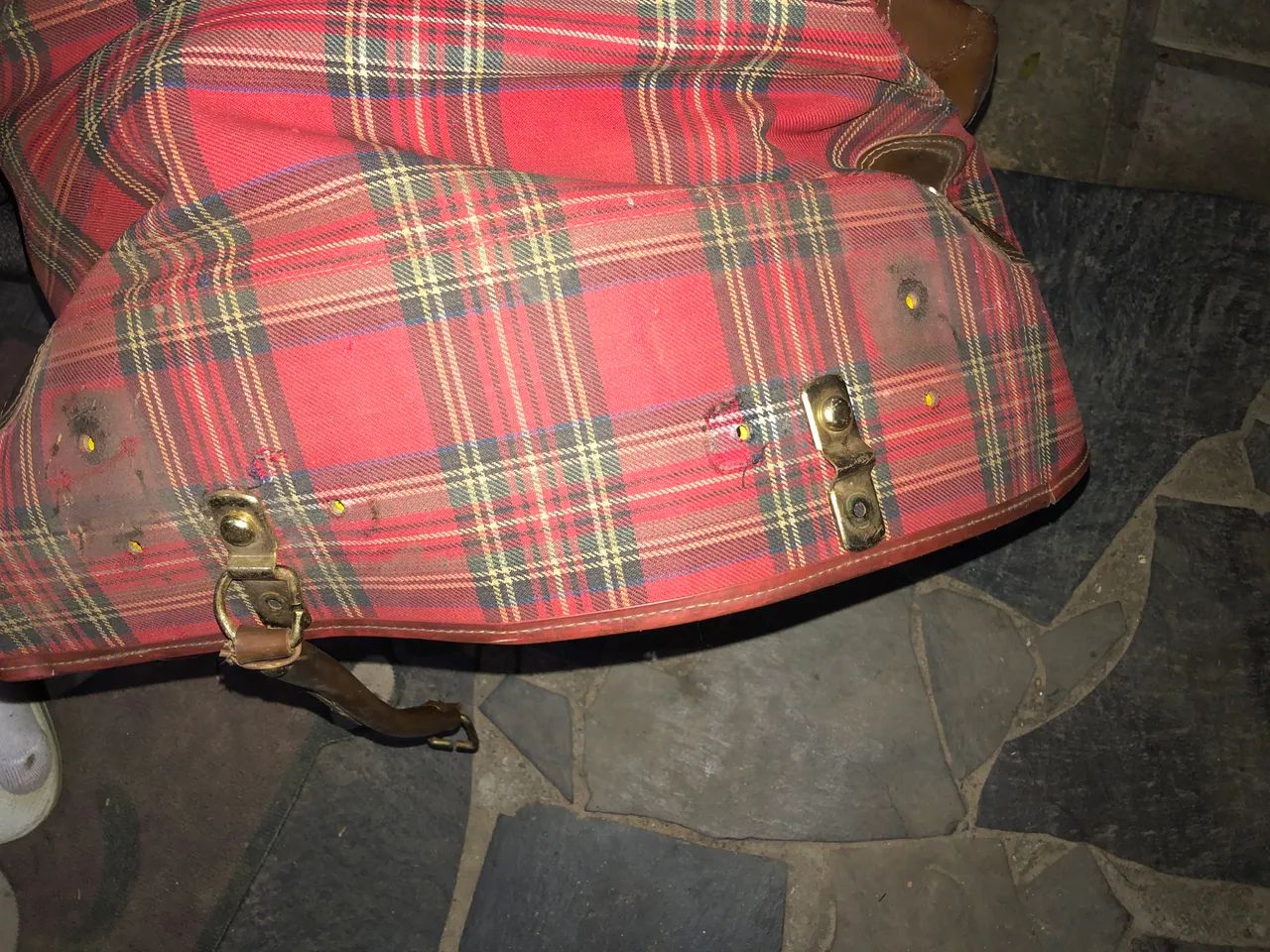Mala de Viagem Vintage Xadrez Esquire (Estilo Retrô / Coleção) - Foto 4