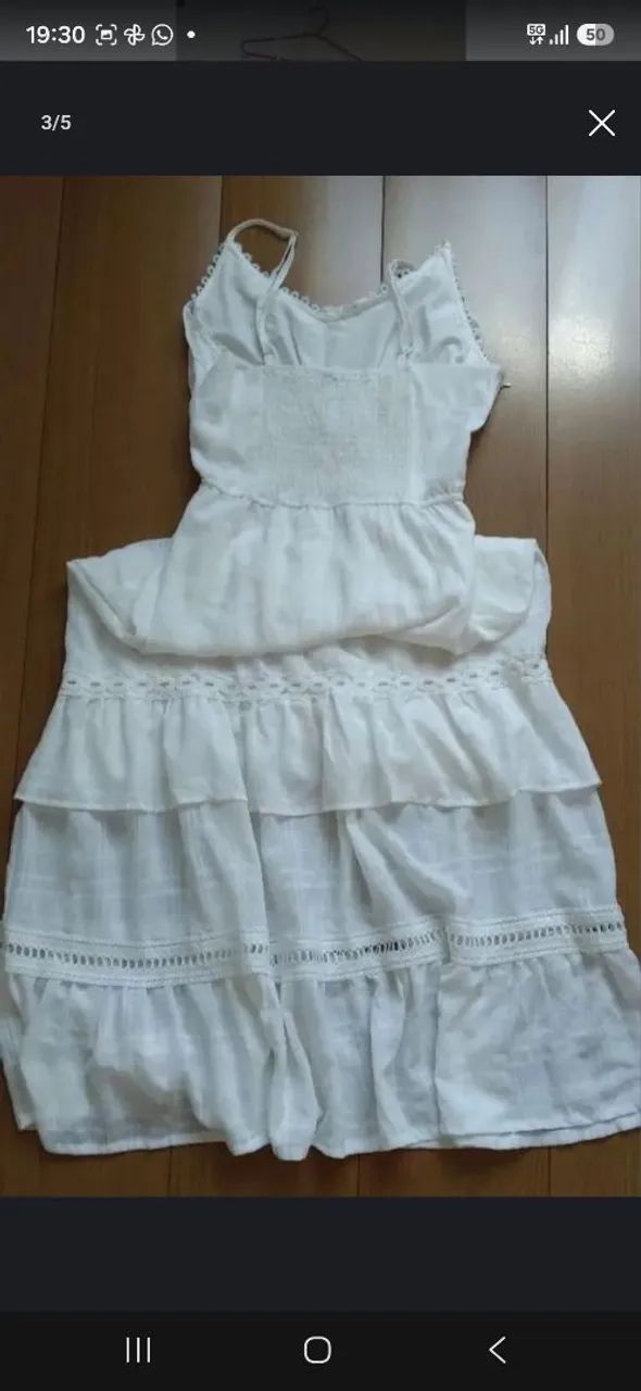 Vestido branco lindo  - Foto 5