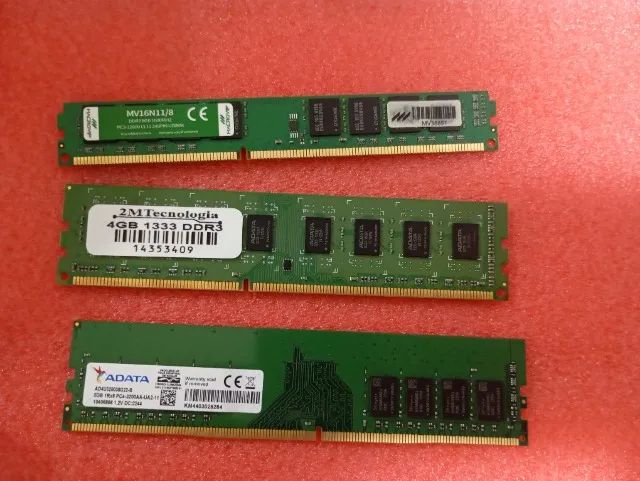 Kit 3 Memórias DDR3 para PC/DESKTOP - Ótimo Estado / Testadas - Foto 2