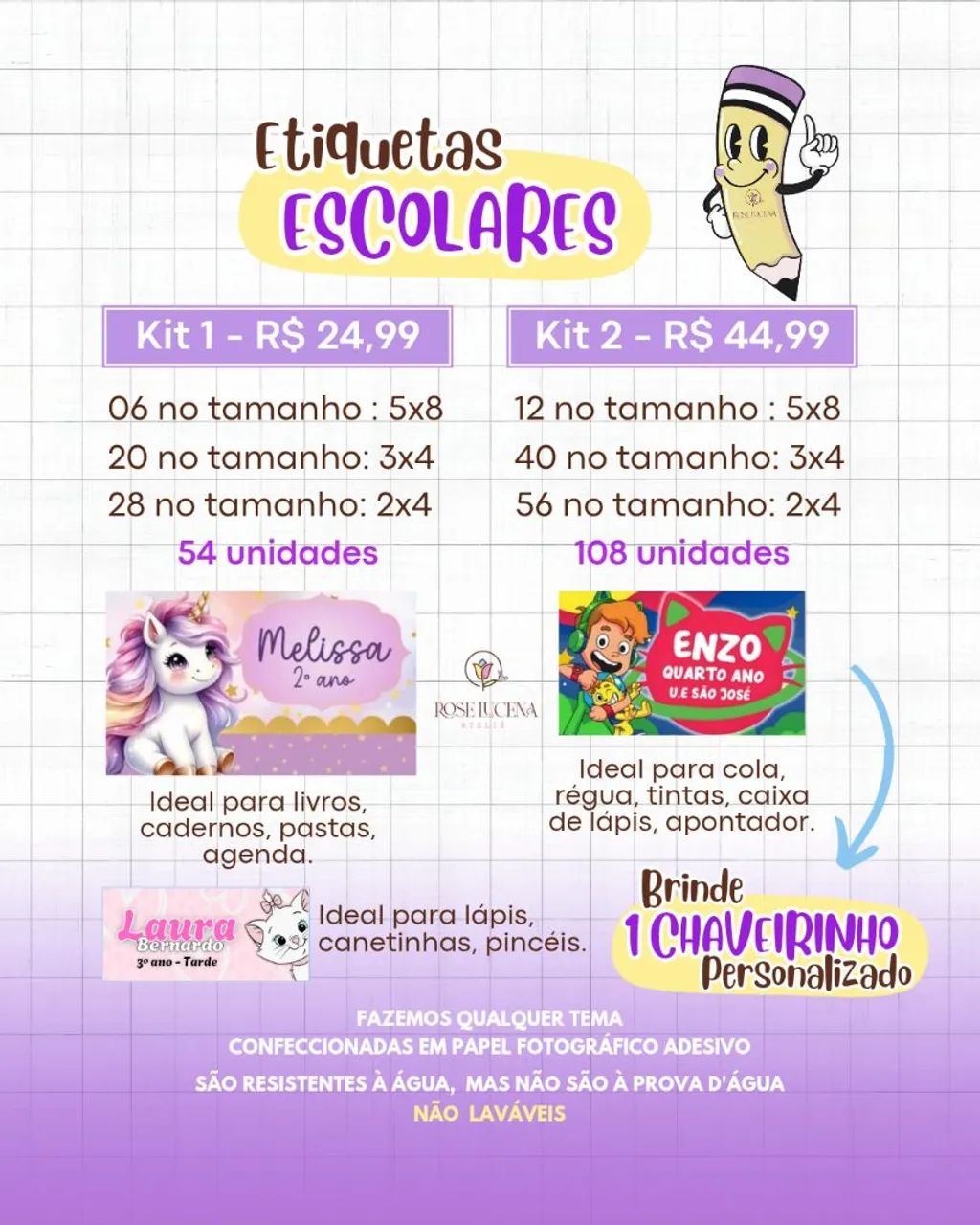 Etiquetas Escolares 2026