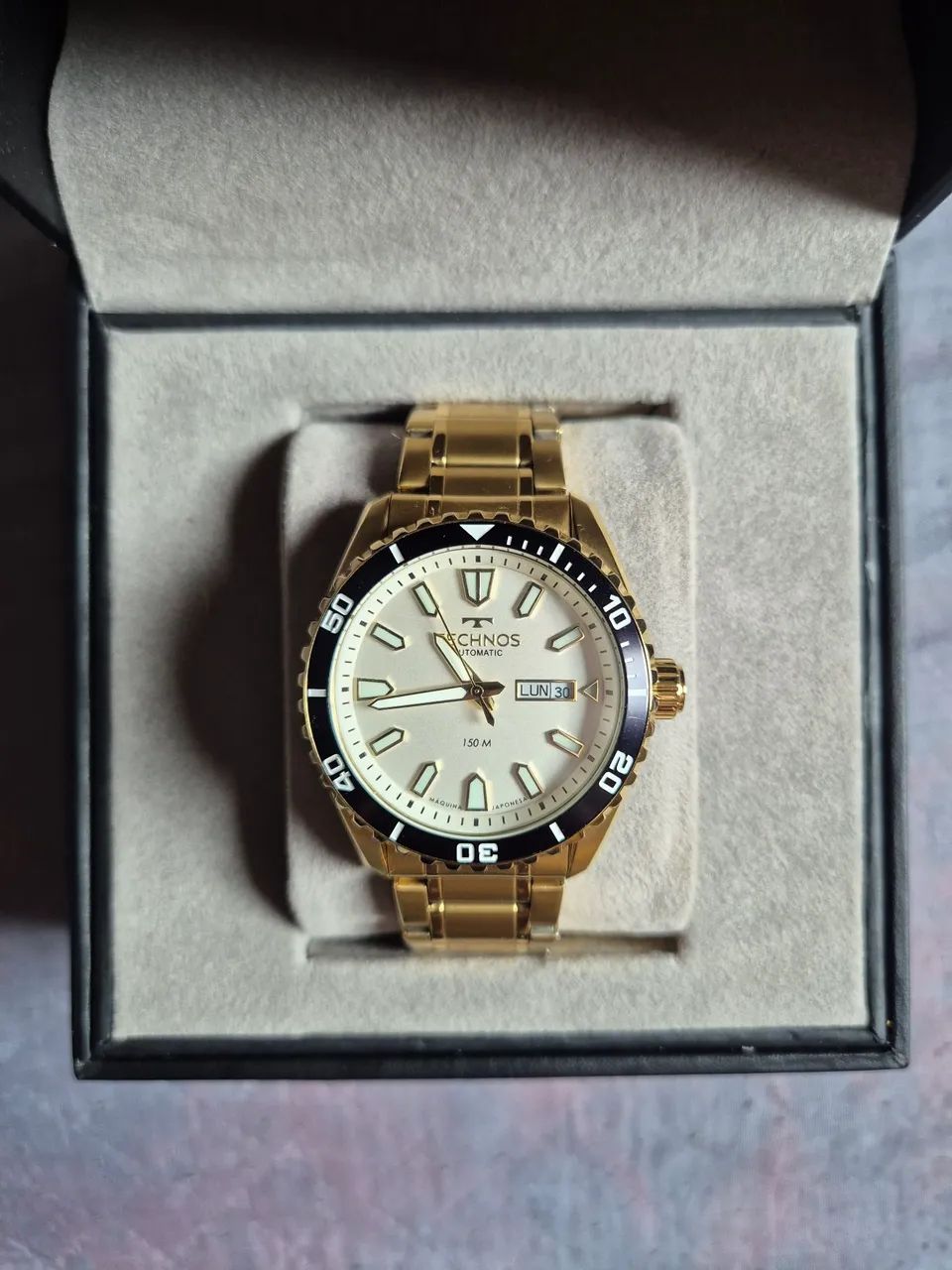 Relógio Technos Masculino Automático Dourado - 8205PG - Foto 2